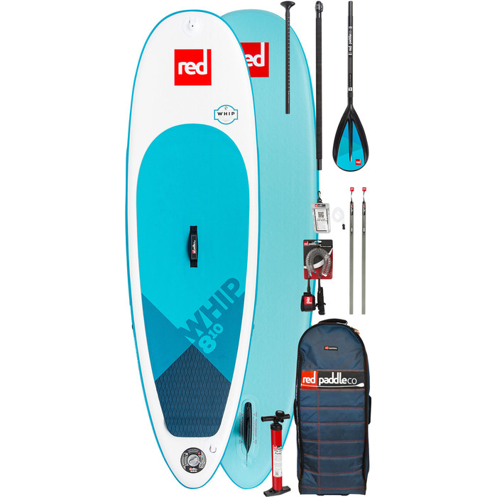 2019 Red Paddle Co Whip 8'10 Inflatable Stand Up Paddle Board + Bag, Pump, Paddle & Leash