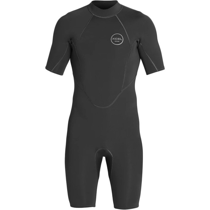 2021 Xcel Mens Axis 2mm Back Zip Shorty Wetsuit MN210AX9 - Black