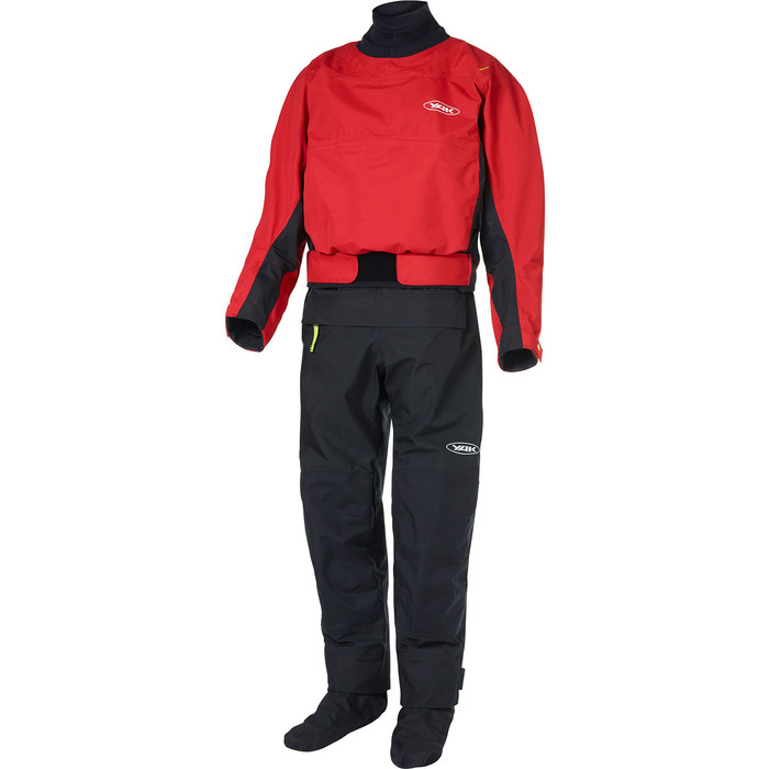 2022 Yak Horizon Kayak Drysuit + Con Zip 6580 - Red