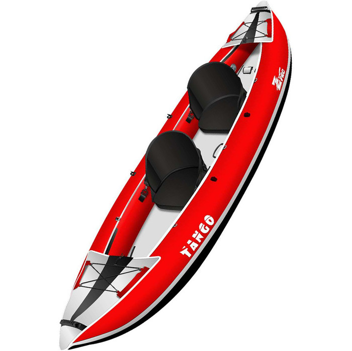 2022 Z-Pro Tango 200 1-2 Man Inflatable Kayak, Paddle & Pump Package TA200 RED