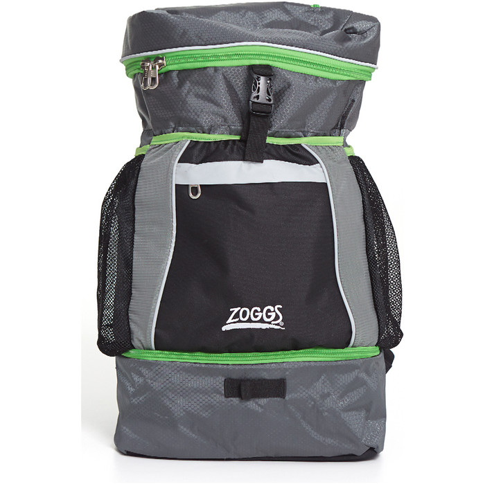 Zoggs Triathlon Bag / Back Pack BLACK/GREY / GREEN 301800