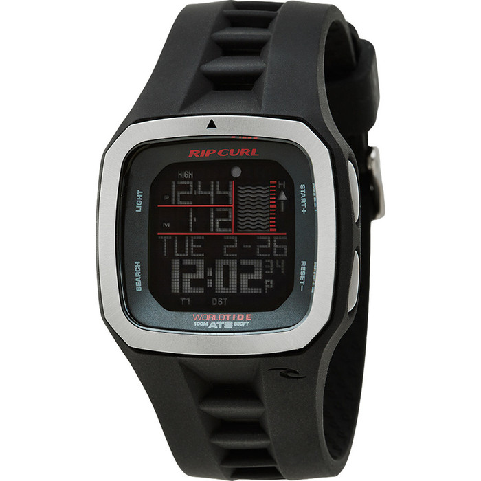Rip Curl Trestles Pro World Tide and Time Watch BLACK A1100