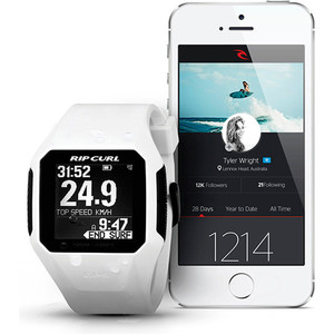 Rip Curl Search GPS Smart Surf Watch in White A1111