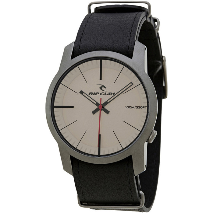 2014 Rip Curl Cambridge Watch with Leather Strap Gunmetal A2717