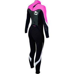 Billabong Synergy 5/4/3mm Ladies Wetsuit in Black/Hot Pink A45G02 slight 2nd