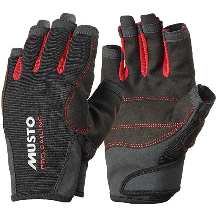 Musto Essential Sailing Short Finger Gloves BLACK AS0813