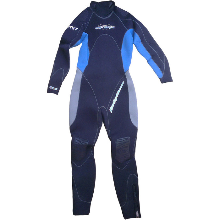 SOLA Aura 5mm Ladies Dive Wetsuit Black/Blue / Grey BG500