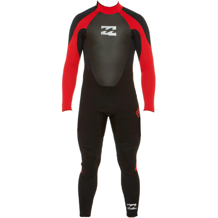 Billabong Intruder 5/4/3mm GBS Wetsuit in in Black / Red O45M01