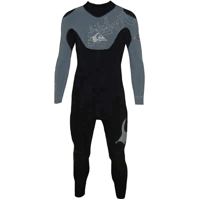 Quiksilver Cell 3/2mm GBS SEALED SEAM Wetsuit Black / GREY / BLUE CL20A