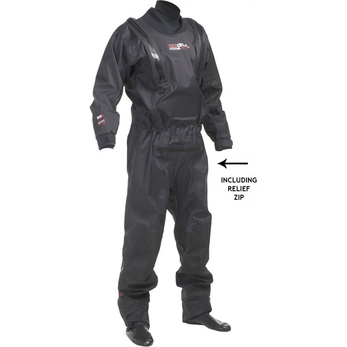 2014 Gul Code Zero Stretch U-Zip Drysuit with Pee zip + FREE UNDERSUIT GM0368