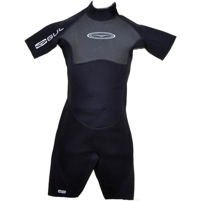 Gul Contour 3/2mm Kids & Junior Shorty Wetsuit in Black - 2ND