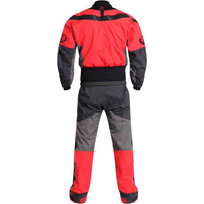 2024 Nookie Charger Kayak Drysuit Charcoal Grey Red DR10