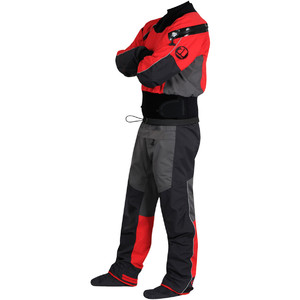 2022 Nookie Charger Kayak Drysuit Charcoal Grey Red DR10