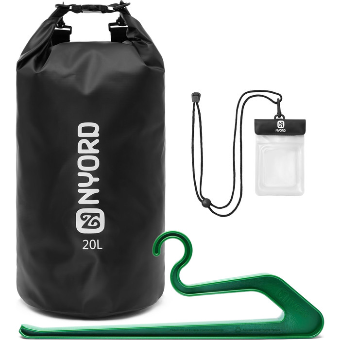 2022 Nyord Dry Bag & Wetsuit Hanger Bundle DBNWH - Black