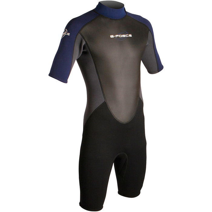 2014 Gul G-Force 3mm Mens Shorty Wetsuit Black/Navy GF3305 - 2ND