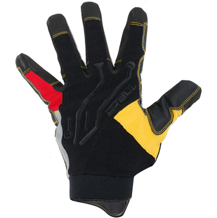 Gul Junior EVO2 Pro Long Finger Summer Sailing Glove Black / Yellow GL1292