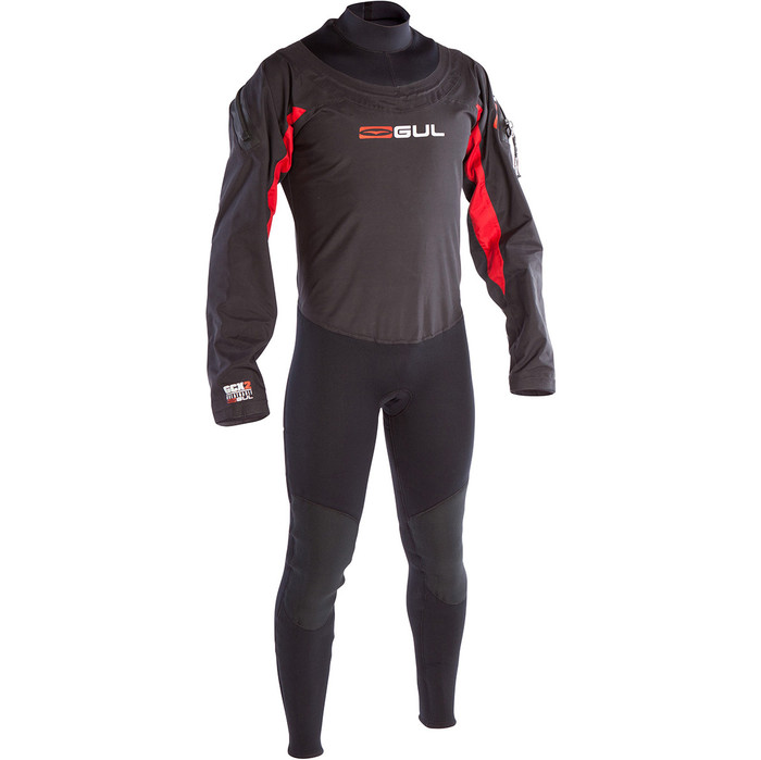 2014 Gul Ballistic SEMI-DRY Back Zip Suit Black/Grey GM0355