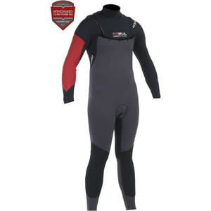 Gul Profile CZ 3/2mm Zip-Free Wetsuit in Black / Graphite / Red PR1238
