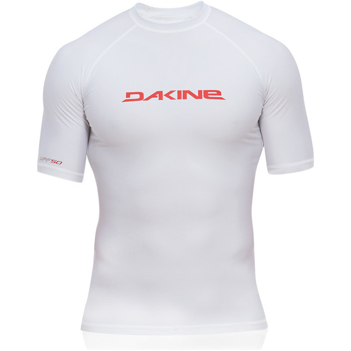Dakine Heavy Duty Snug Short Sleeve Rash Vest WHITE 08575072