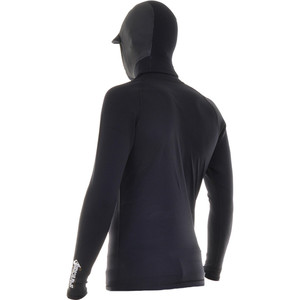 Quiksilver Syncro 0.5mm HOODED LS Neoprene TOP Black/Silver Detail SY84AS