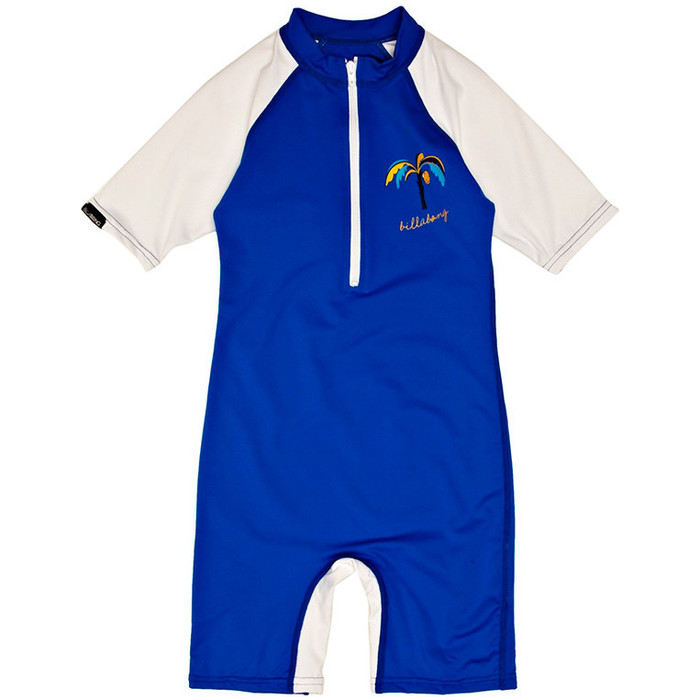 Billabong Jungle Toddler Short Sleeved Sun Suit in Royal Blue M4KY11