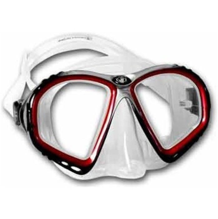 Body Glove Lucent Twin Lens Mask - Adult - Red Detail