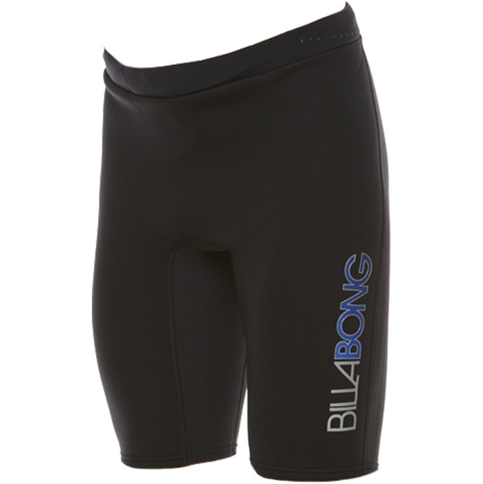 2014 Billabong Intruder 2mm Neoprene Shorts in Black/Blue logo M42M19