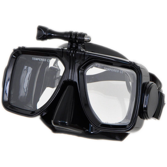 Submerge Scuba/Snorkel Mask With Go Pro Fitting BLACK