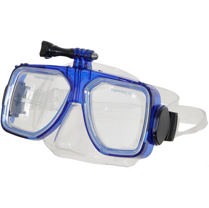 Submerge Scuba/Snorkel Mask With Go Pro Fitting BLUE