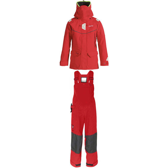 Musto Ladies MPX Offshore Jacket SM151W3 & Dropseat Trouser SM150W6 Combi Set RED