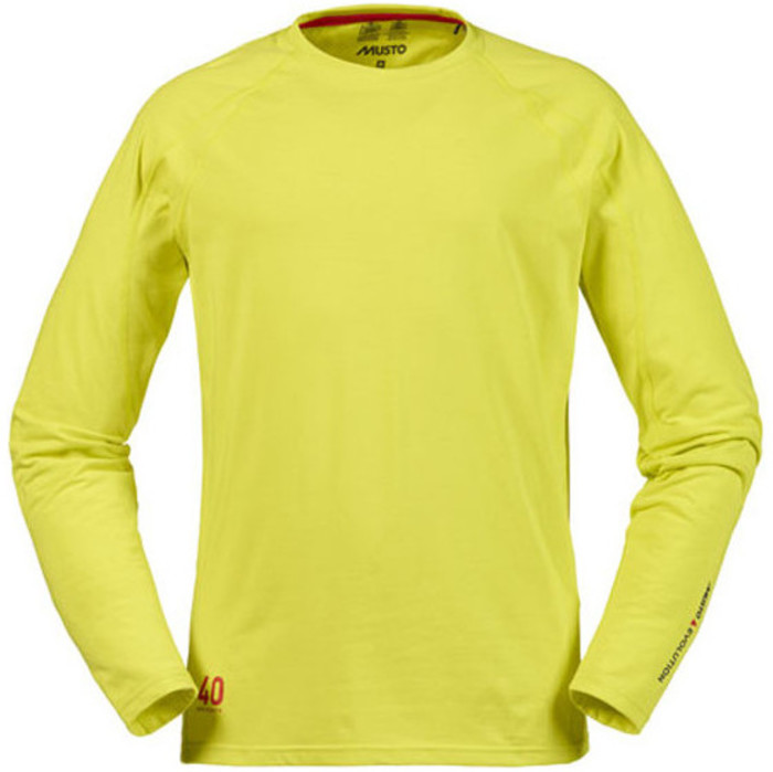 Musto Evolution Sunblock Long Sleeve T-Shirt Sulphur Spring SE1550