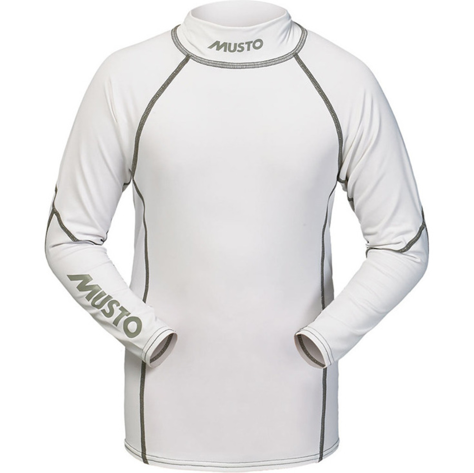 Musto JUNIOR LONG SLEEVED RASH VEST White / Silver KS106J1 - Wetsuits ...