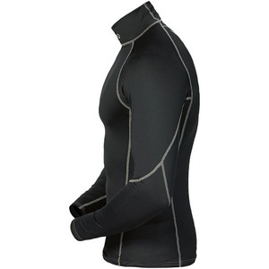 2014 Musto LONG Sleeve Rash vest in Black/Silver SO1061