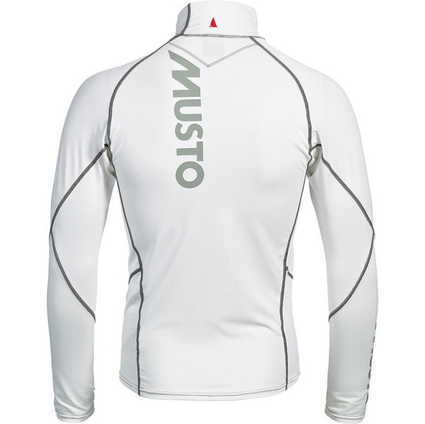 Musto LONG Sleeve Rash Vest in White / Silver SO1061 Wetsuits Rash
