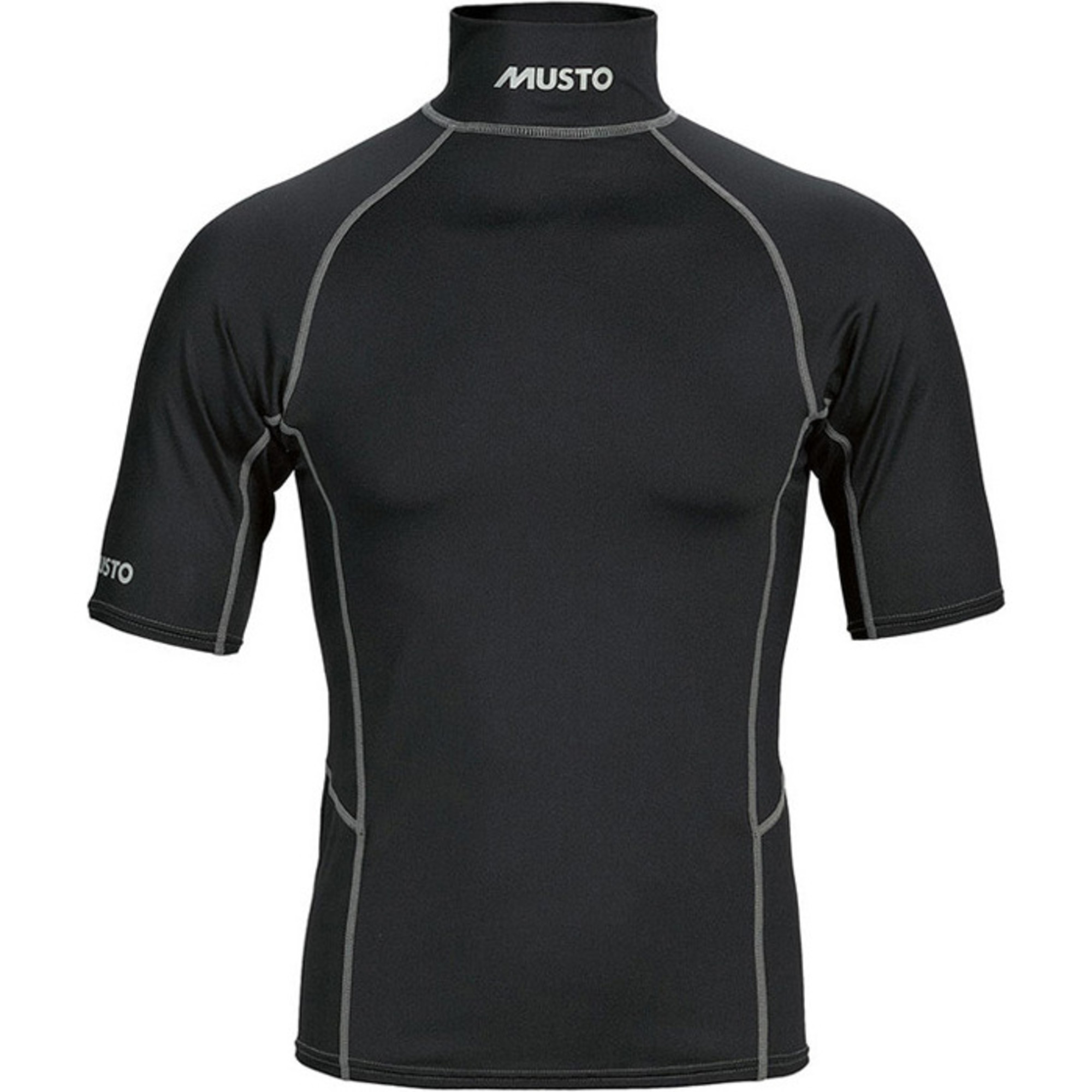 Musto Mens Short Sleeved Rash Vest in Black / Silver SO1071 Wetsuits