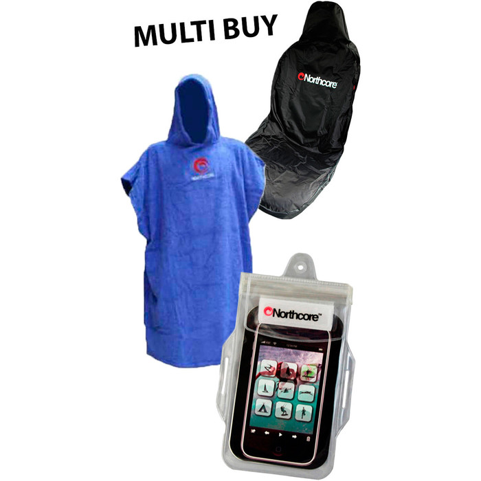Northcore Seat Cover + Beach Poncho + Waterproof Mobile Phone Pouch
