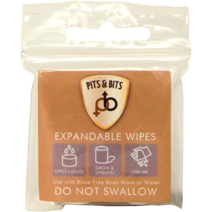 2014 Pits & Bits Expandable Body Wipes - 4 Pack