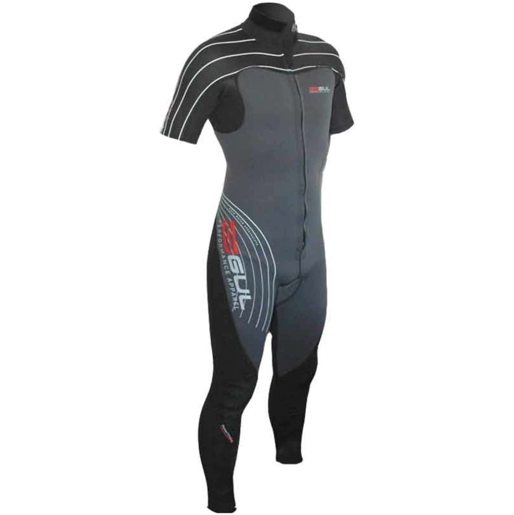 Gul Profile 3mm Front Zip Short Arm Dinghy Wetsuit Black / Silver