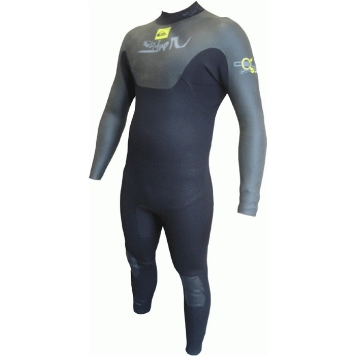 Quiksilver Cell Base 3/2mm GBS Wetsuit BLACK/YELLOW DETAIL