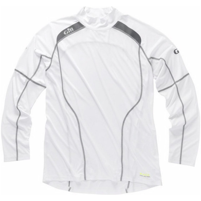 Gill Race Collection L/S High Collar T-Shirt WHITE RC024