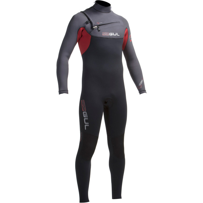 Gul Response 5/3mm Chest Zip GBS Wetsuit Black / Cardinal RE1242-A6 - USED ONCE