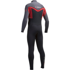 Gul Response 5/3mm Chest Zip GBS Wetsuit Black / Cardinal RE1242-A6 - USED ONCE