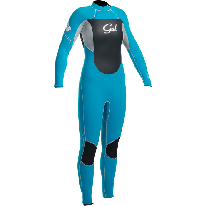 Gul Response Ladies 4/3mm GBS Wetsuit Turquoise/Silver RE1248