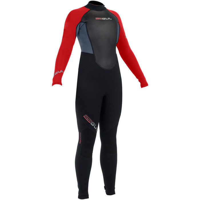 Gul Response 3/2mm Toddler Steamer Wetsuit Black / Graphite / RED RE1322