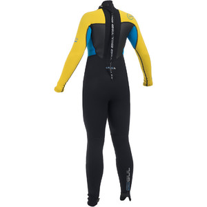 Gul Response 3/2mm Junior Wetsuit in BLACK/YELLOW RE1322 - 2ND
