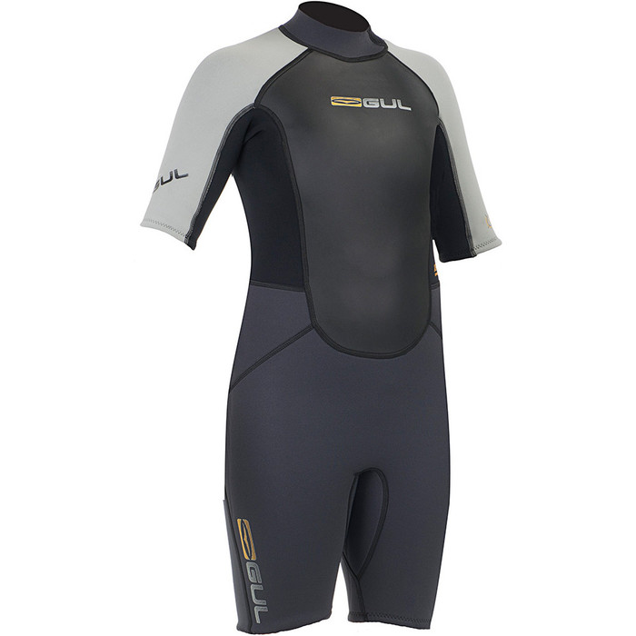 Gul Junior Response 3/2mm Shorty Wetsuit Graphite / Silver RE3322