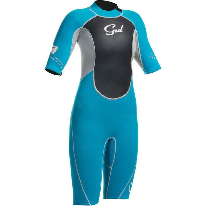 Gul Response 3/2mm Ladies Shorty Turquoise / Silver RE3318