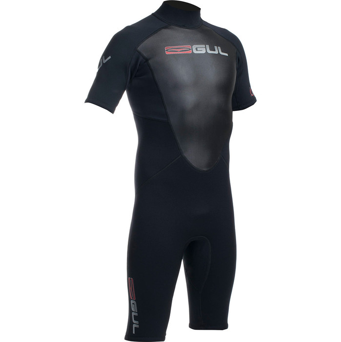 Gul Response 3/2mm Mens Shorty Wetsuit in Black RE3319