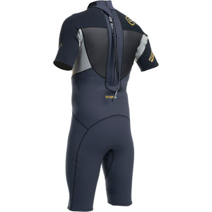 Gul Response 3/2mm Mens Shorty Wetsuit in Graphite Silver RE3319