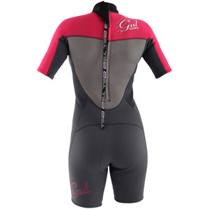 Gul Response Junior 3/2mm Shorty Wetsuit Graphite / Magenta / SILVER RE3321